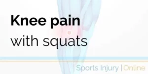 knee pain with squats