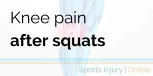 knee pain after squats